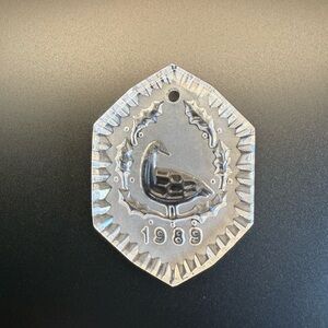 Waterford Crystal "12 Days of Christmas" ornament “Six Geese A-Laying" 1989